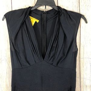 Catherine Malandrino Pantsuit Size 6 Black Silk